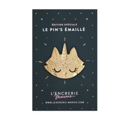 Pin’s émaillé – Chat licorne