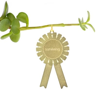 Déco pour plante - Médaille Surviving