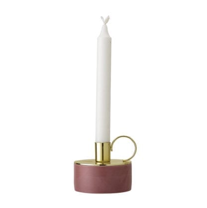 Bougeoir - Rose & Doré