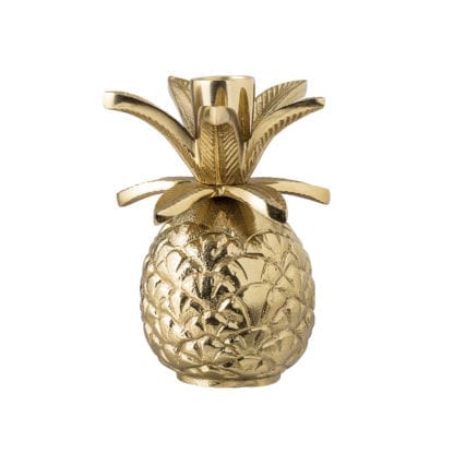 Bougeoir - Ananas doré