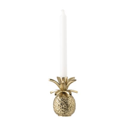 Bougeoir - Ananas doré