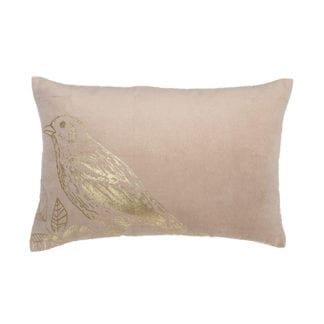 Coussin - Oiseau rose