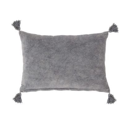 Coussin - Velours gris