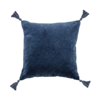 Coussin - Velours bleu