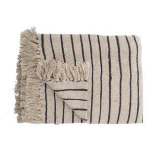 Plaid - Beige rayé