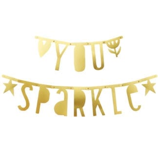 Guirlande lettres personnalisable - Doré