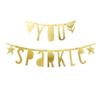 Guirlande lettres personnalisable - Doré