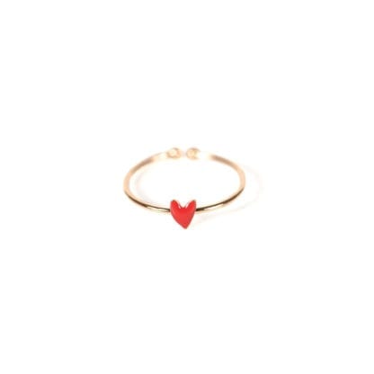 Bague Grant – Cœur rouge