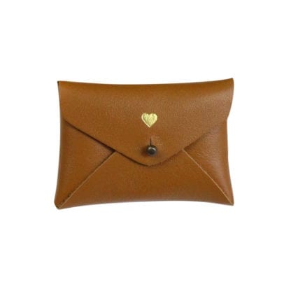 Porte-monnaie mini - Cœur caramel