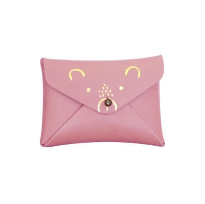 Porte-monnaie mini - Ourson rose