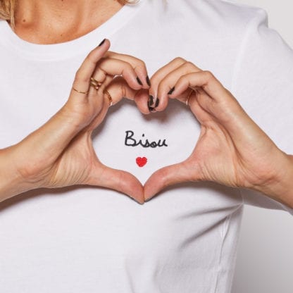 T-shirt - Bisou brodé (adulte)