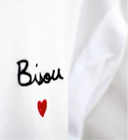 T-shirt - Bisou brodé (adulte)