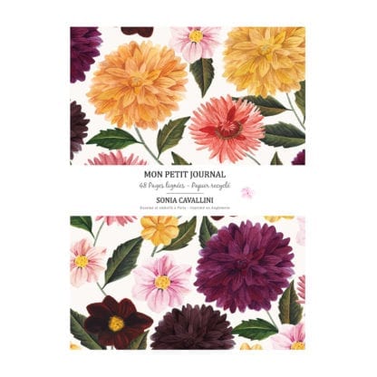 Carnet – Fleurs dahlias