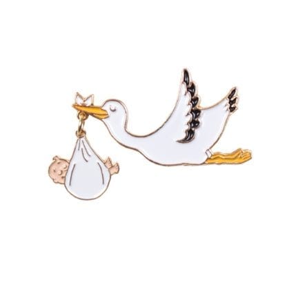 Pin’s – Bébé & Cigogne