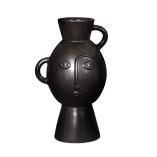 Vase - Visage noir