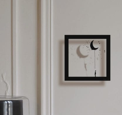 Sticker mural cadre – La lune