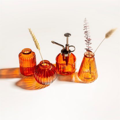 Vase en verre mini - Ambre