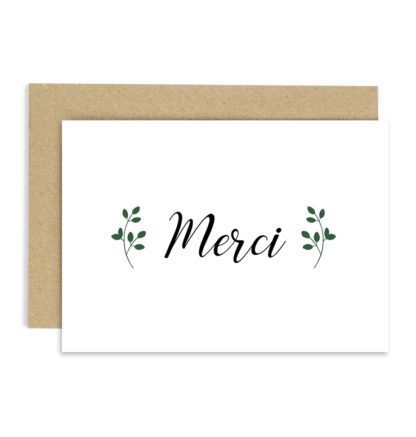 Carte de voeux – Merci
