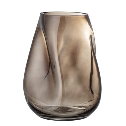 Vase en verre - Marron