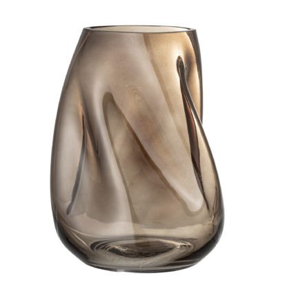 Vase en verre - Marron