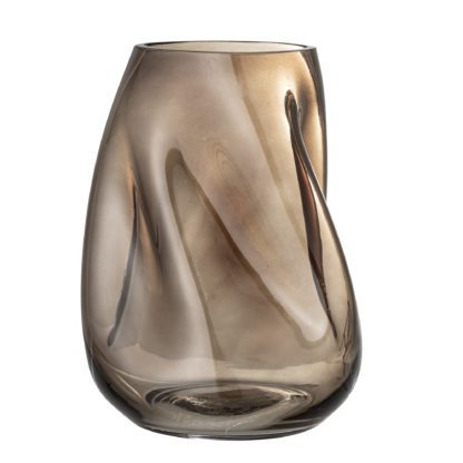 Vase en verre - Marron