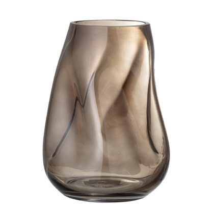 Vase en verre - Marron