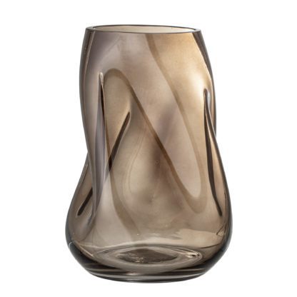 Vase en verre - Marron