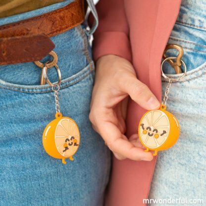 Porte-clés - Orange (2pcs)