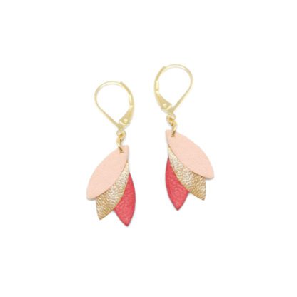 Boucles Casamance – Framboise & Or