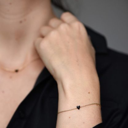 Bracelet Grant – Cœur noir