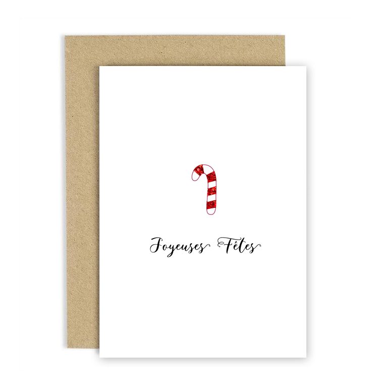 Carte de voeux – Noël Sucre d'orge