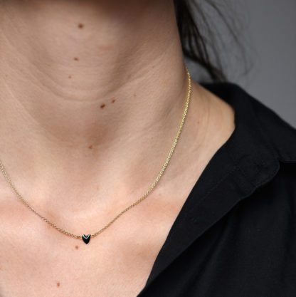 Collier Grant – Cœur noir