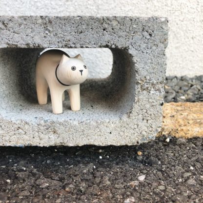 Figurine Pole Pole - Chat blanc