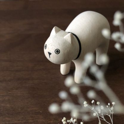Figurine Pole Pole - Chat blanc