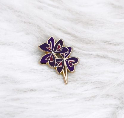 Pin’s émaillé – Feuilles d'oxalis