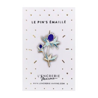 Pin’s émaillé – Chardons bleus
