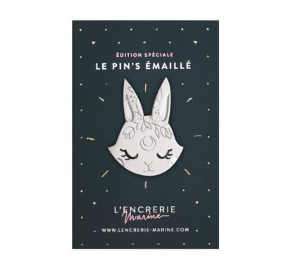Pin’s émaillé – Lapin lunaire