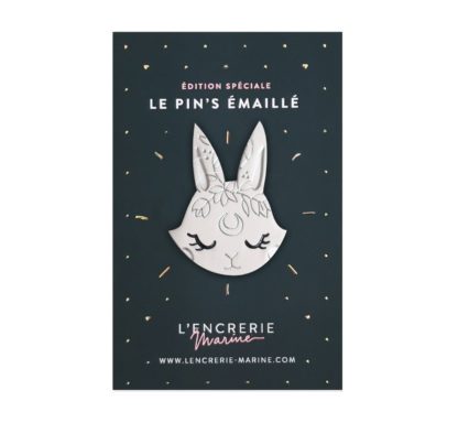 Pin’s émaillé – Lapin lunaire