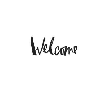 Sticker mural – Welcome