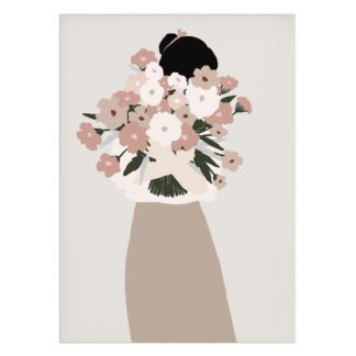 Affiche A3 – Femme & Bouquet