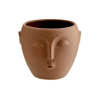 Cache-pot - Visage terracotta S