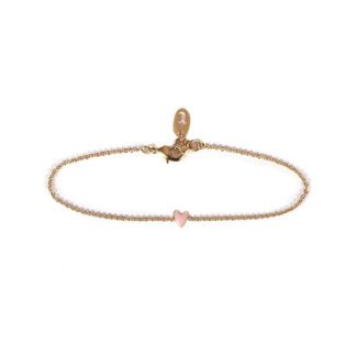 Bracelet Grant – Cœur rose poudré