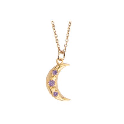 Collier Lune – Aimé violet