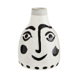 Vase visage - Noir & Blanc M