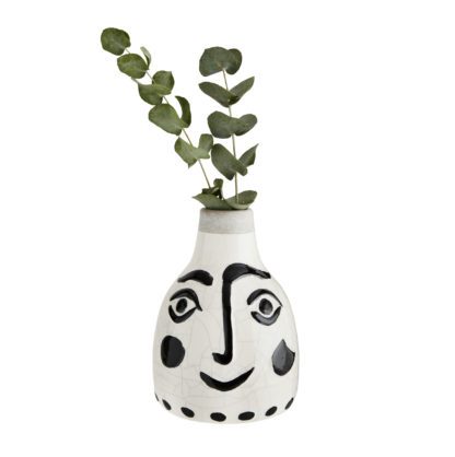 Vase visage - Noir & Blanc M