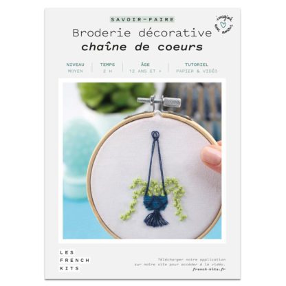 Kit broderie - Chaîne de Cœurs