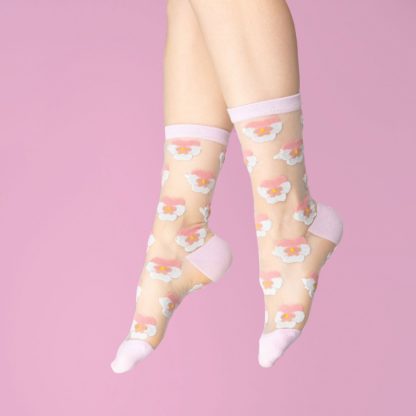 Chaussettes - Pensée rose
