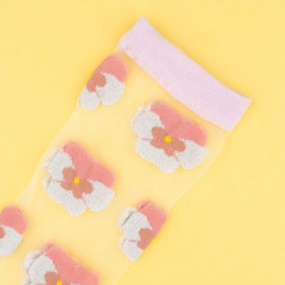 Chaussettes - Pensée rose