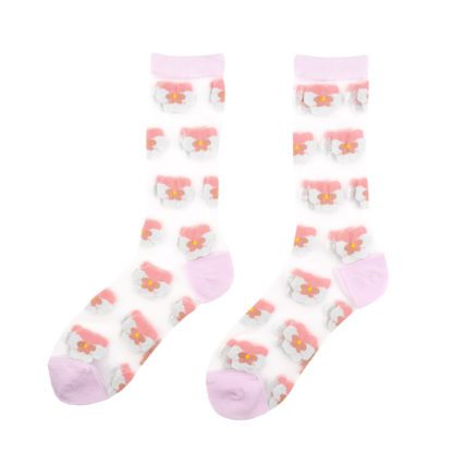 Chaussettes - Pensée rose