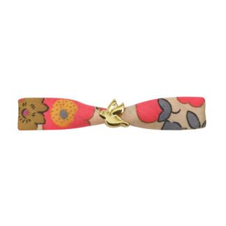 Bracelet ruban – Oiseau Pink